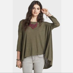 Free People | Circle in the Sand Stripe High/Low Top